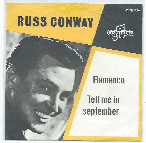 Russ Conway- Flamenco, Cd's en Dvd's, Vinyl Singles, Zo goed als nieuw, Pop, Beschermende buitenhoes, Fotohoes, 7 inch, Verzenden