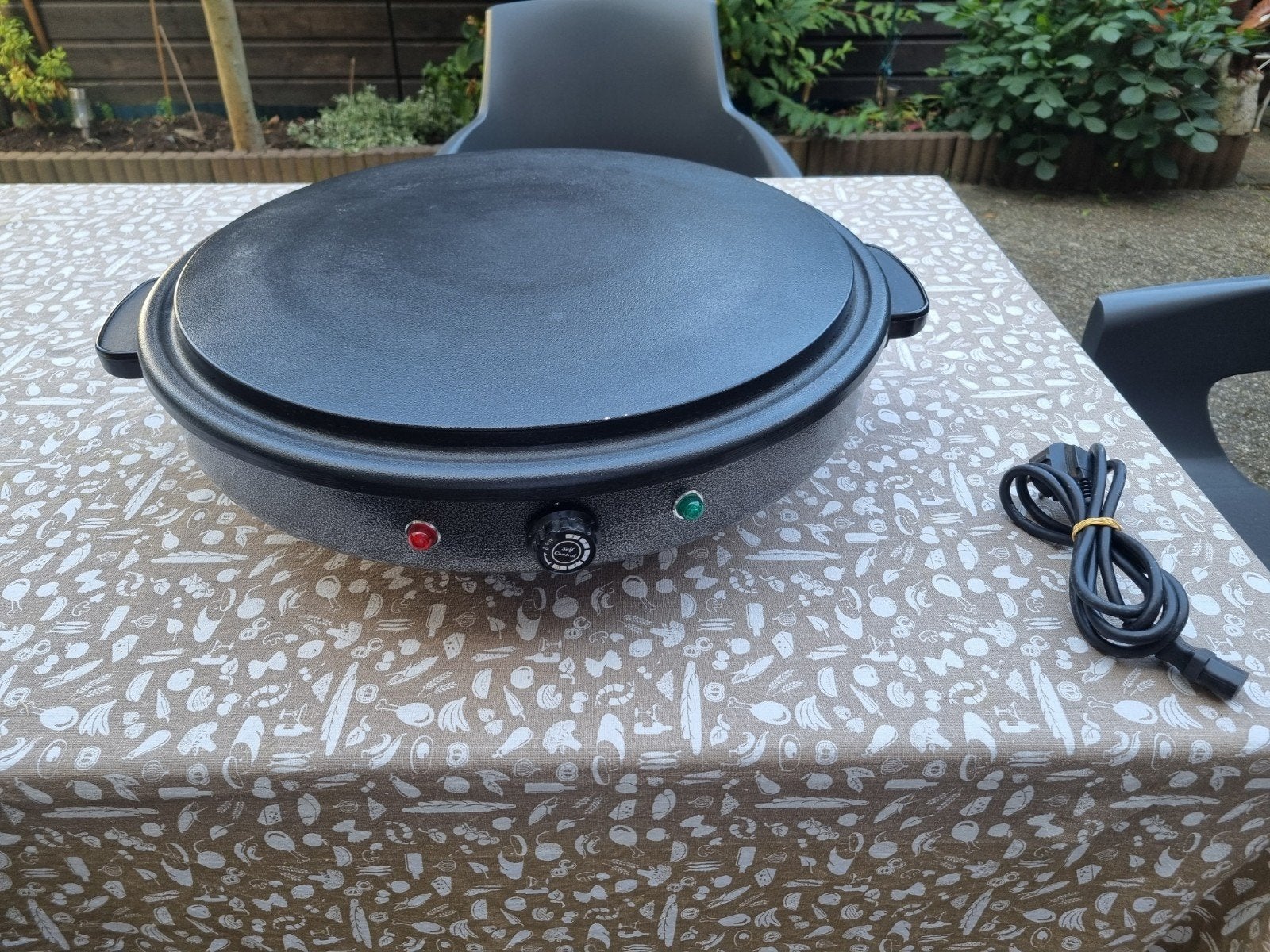Elektrische Crêpe Maker / Pannenkoekenplaat – 40 cm – 2000W, Ophalen, Gebruikt