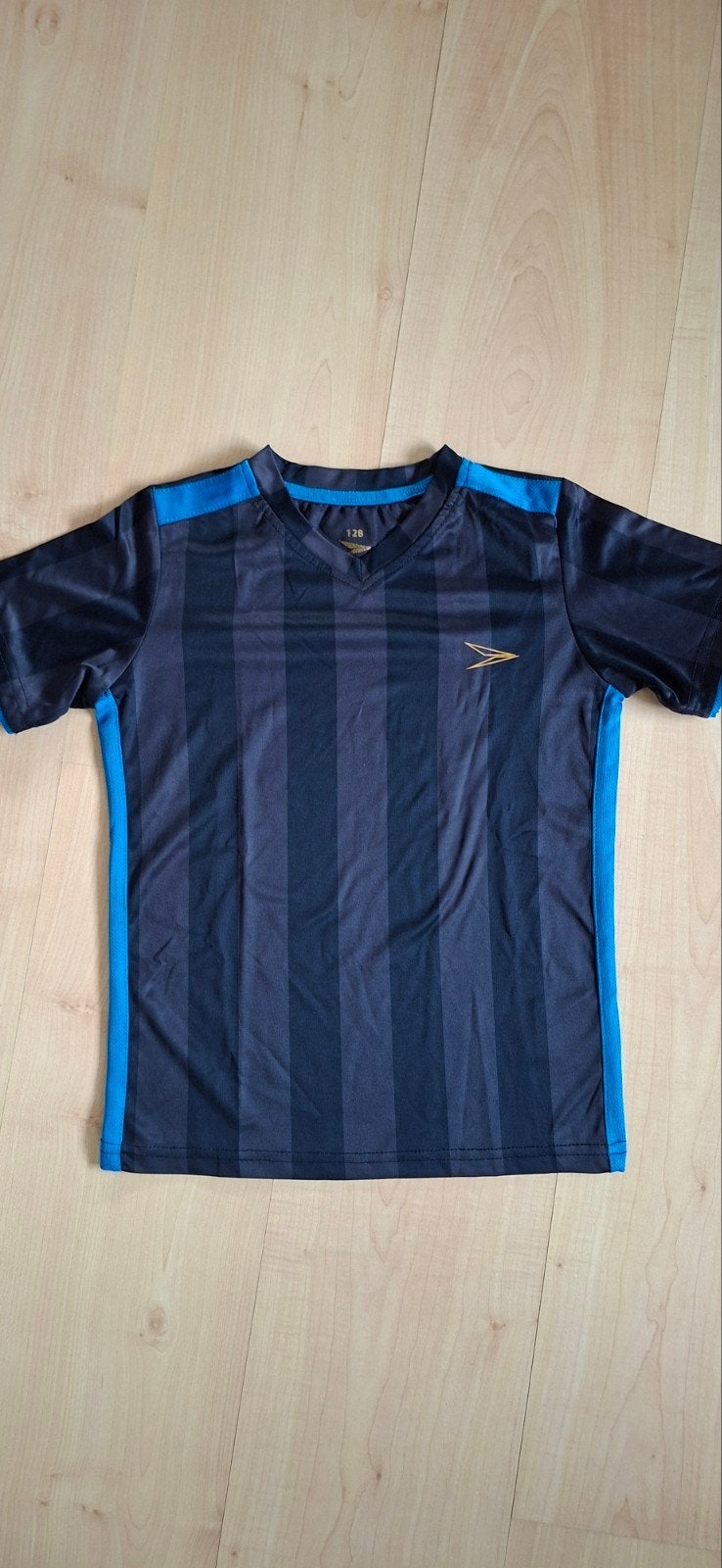 Zwart/blauw sportshirt maat 128 dutchy, Gebruikt, Dutchy, Sport- of Zwemkleding, Ophalen of Verzenden