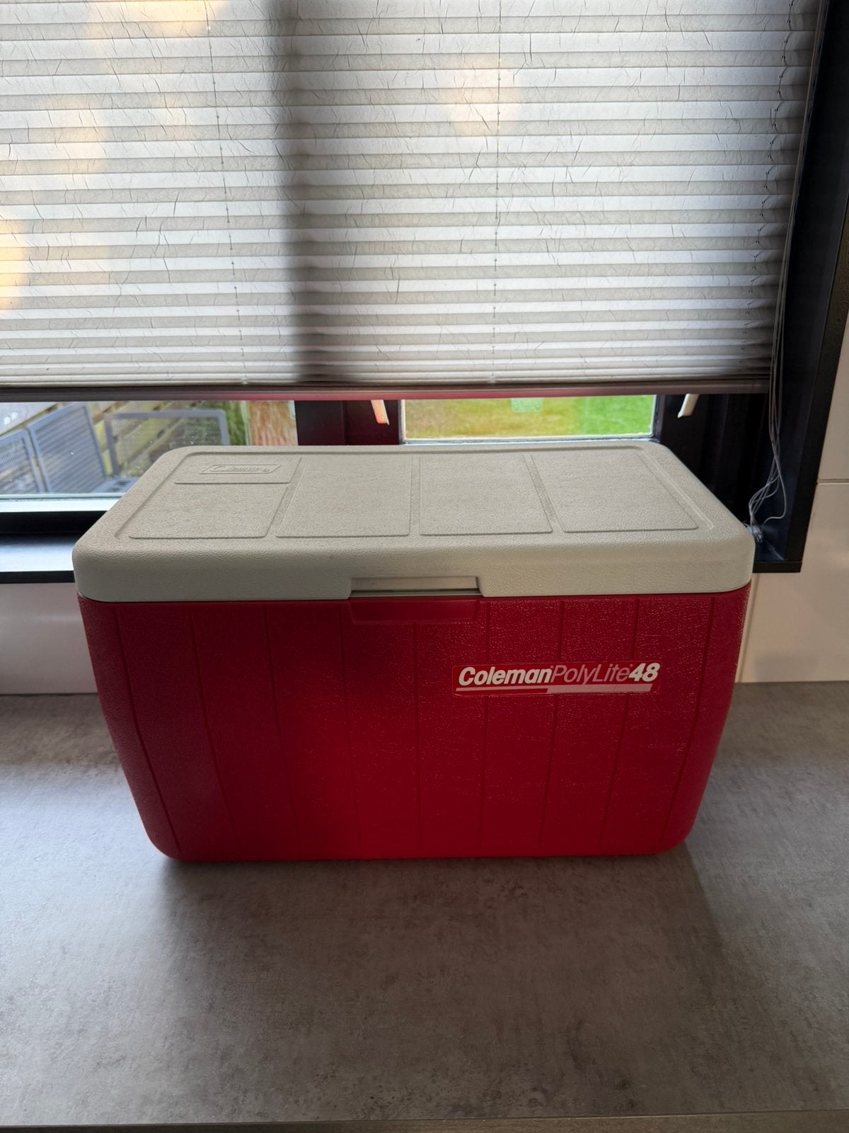 Coleman polylite48 koelbox, Caravans en Kamperen, Koelboxen, Ophalen of Verzenden, Zo goed als nieuw, Koelelement