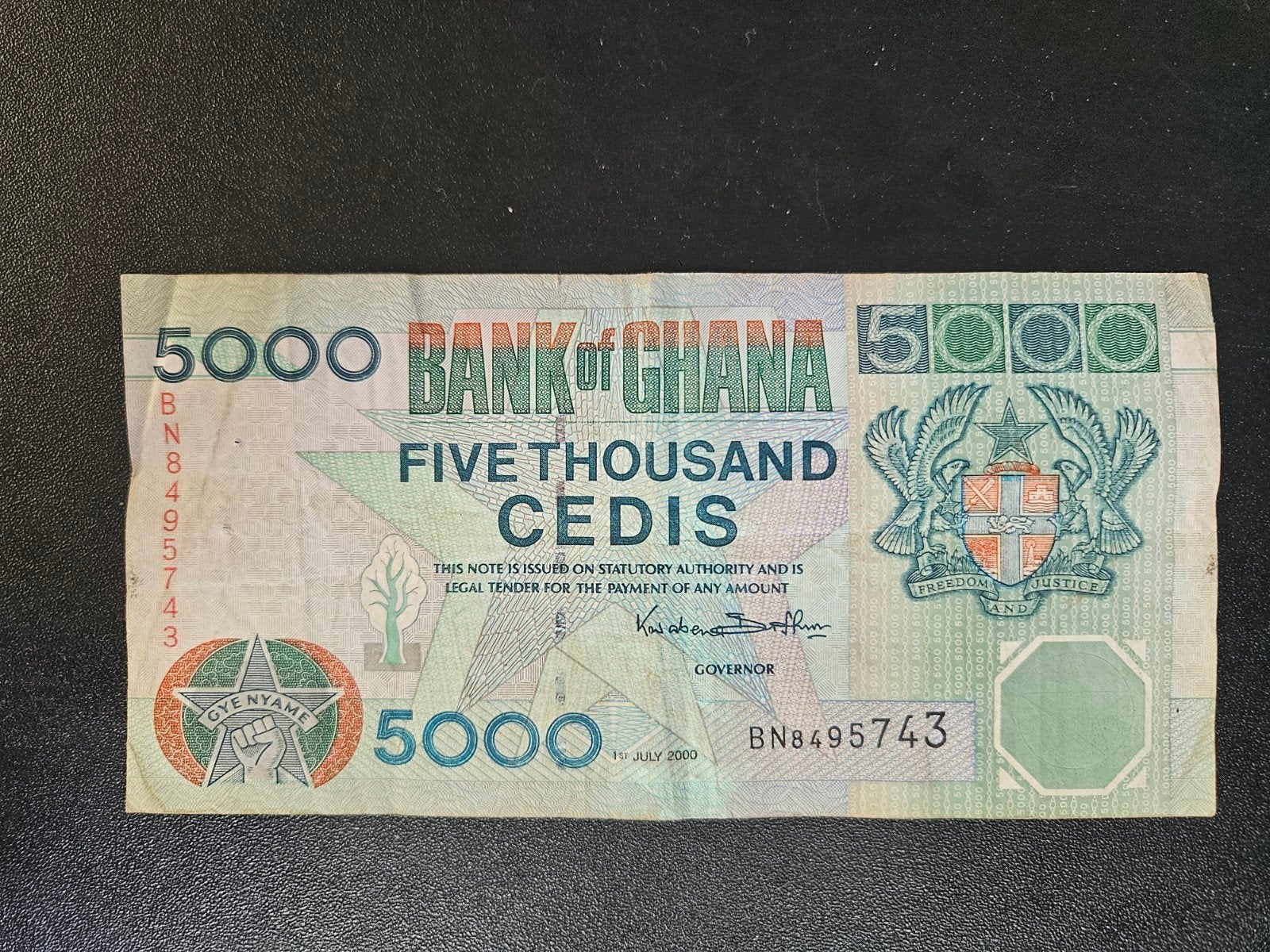 Ghana pick 34e 2000, Postzegels en Munten, Bankbiljetten | Afrika, Ophalen of Verzenden, Overige landen, Los biljet