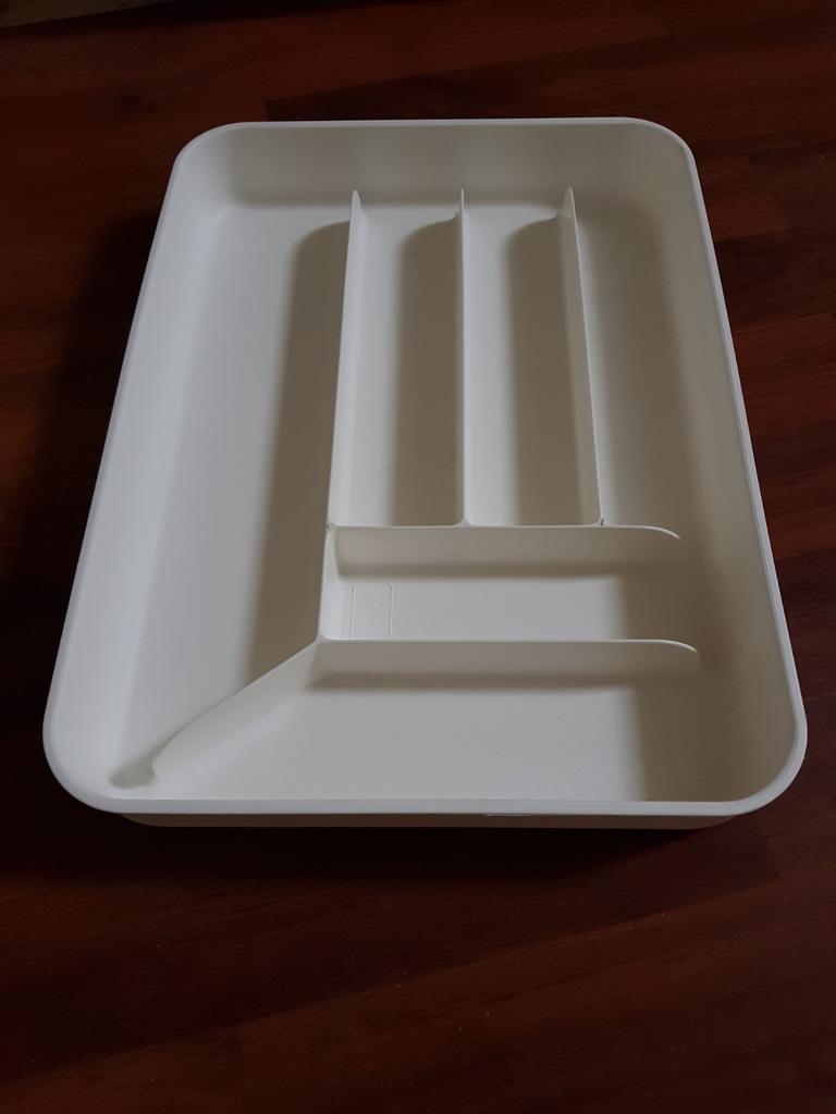Keuken bestekbak klein kunststof wit, Huis en Inrichting, Ophalen of Verzenden, Zo goed als nieuw, Kunststof