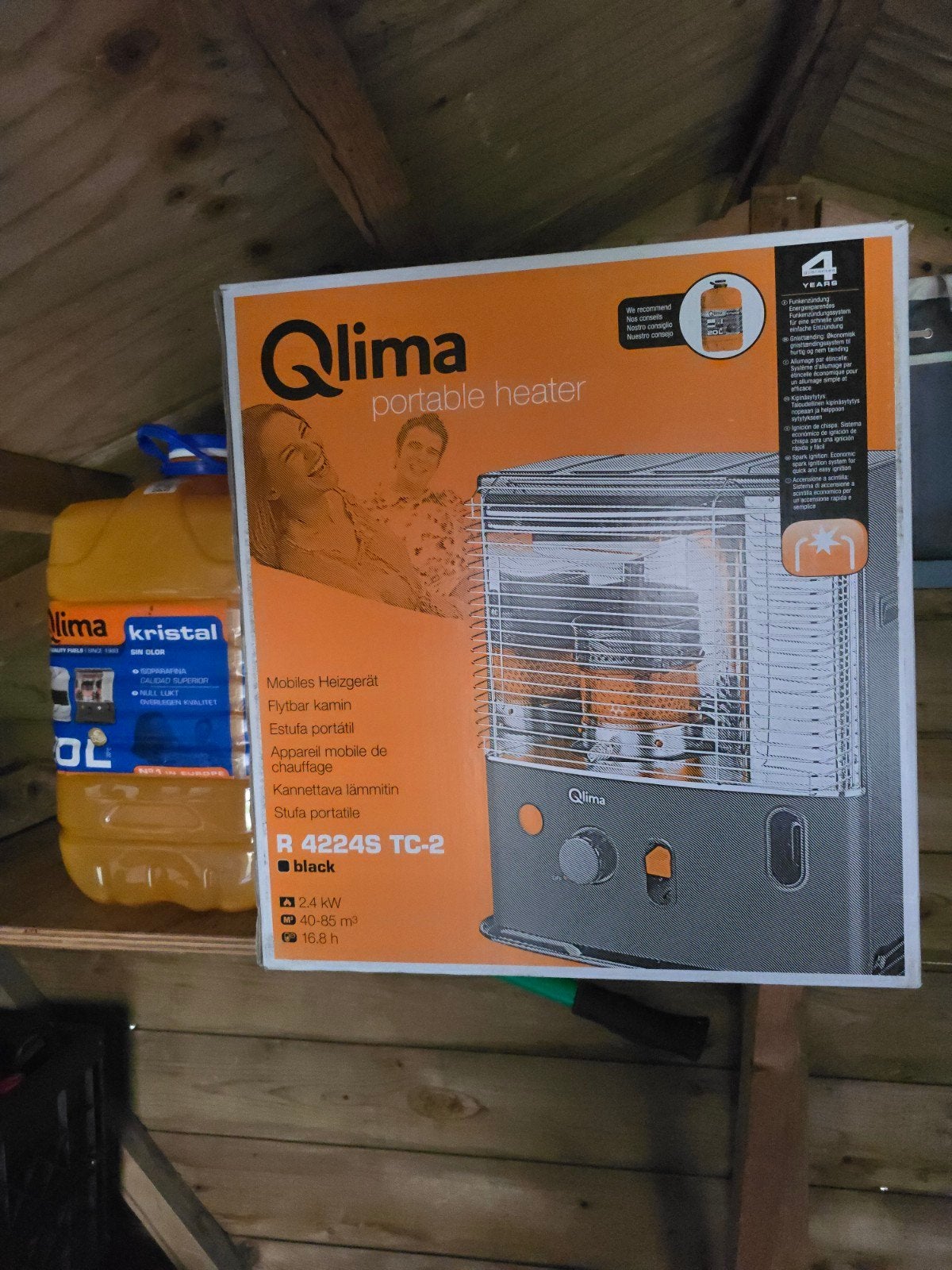 Qlima R 4224S TC-2 draagbare kachel 2.4 kW, Ophalen