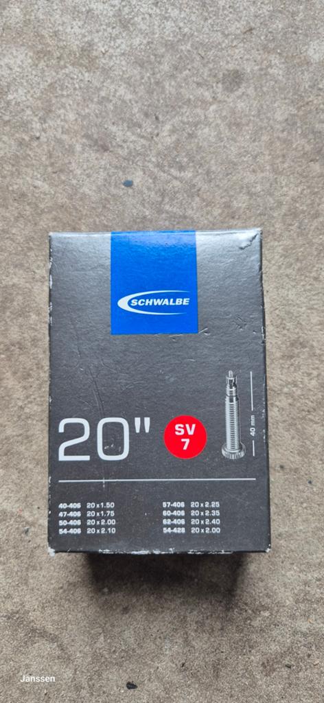 Schwalbe Binnenband 20 inch SV7, Band, Schwalbe, Nieuw, Ophalen of Verzenden