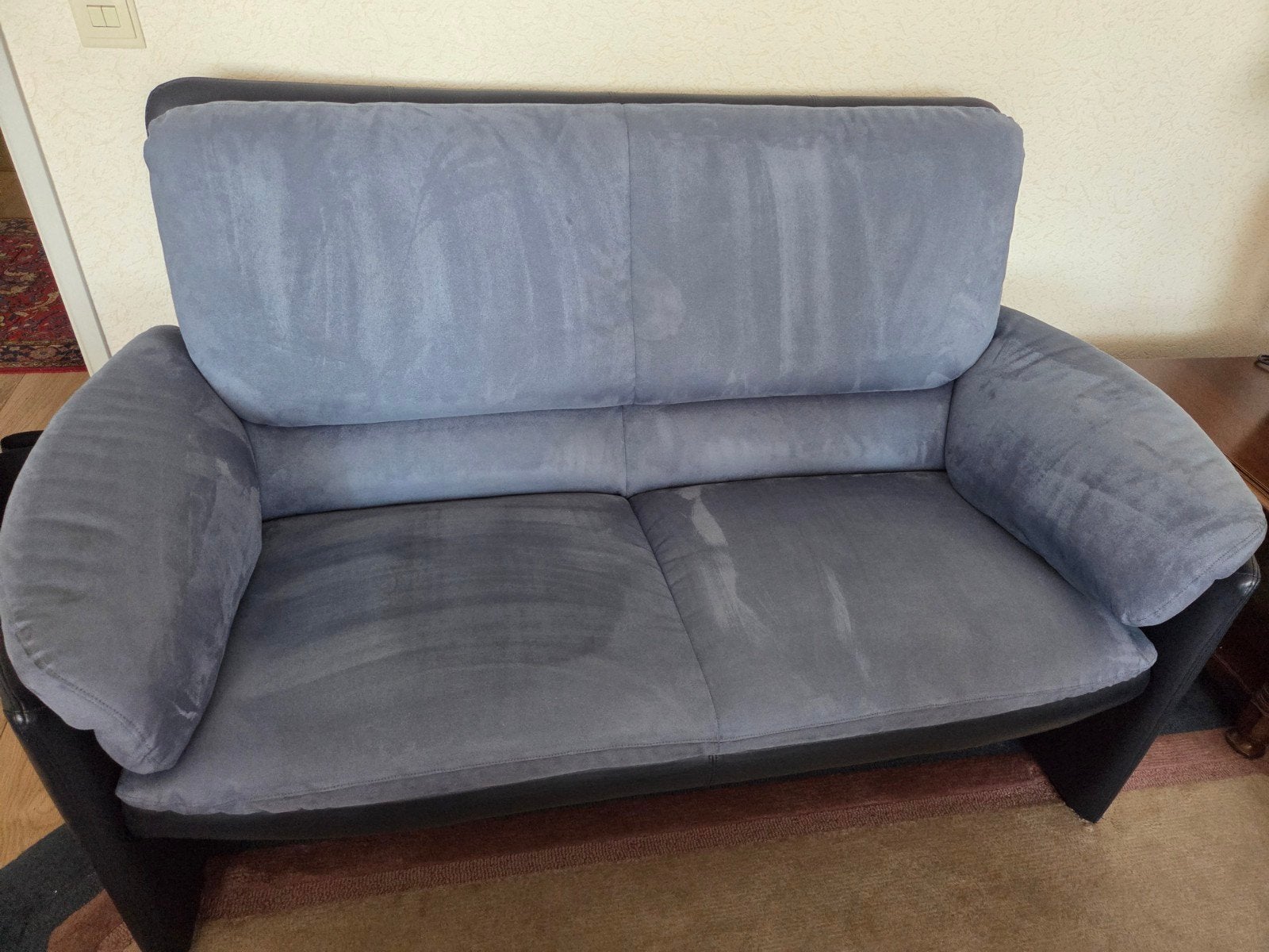 Comfortabele 2-zitsbank, 2.5 zitbank en fauteuil leolux bora, Ophalen, Gebruikt, 150 tot 200 cm, Tweepersoons