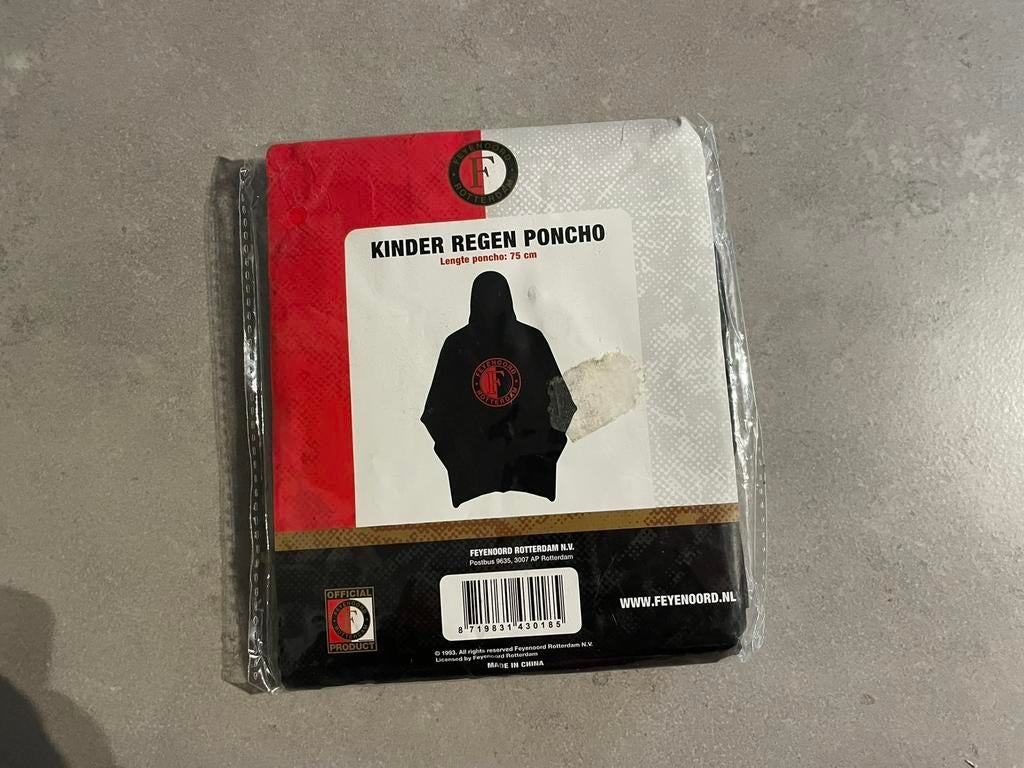 Feyenoord kinder poncho nieuw, Ophalen of Verzenden, Zo goed als nieuw, Regenjas