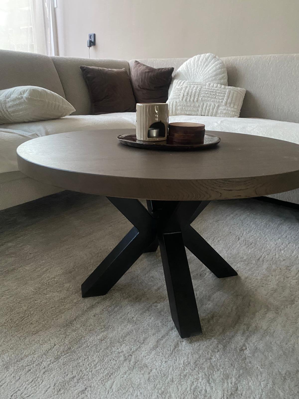 Salontafel, Ophalen, 100 tot 150 cm, Rond, 50 tot 100 cm