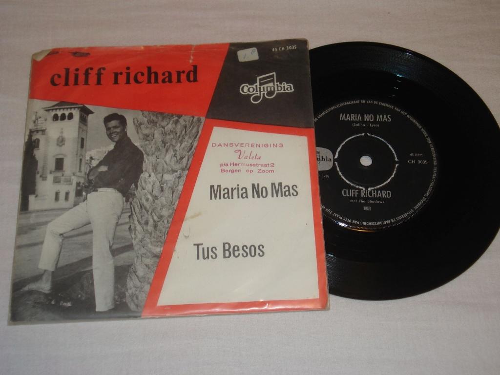 Cliff Richard    Maria No Mas   NL  Rood   Orgineel, Fotohoes, Ophalen of Verzenden, Zo goed als nieuw, Pop