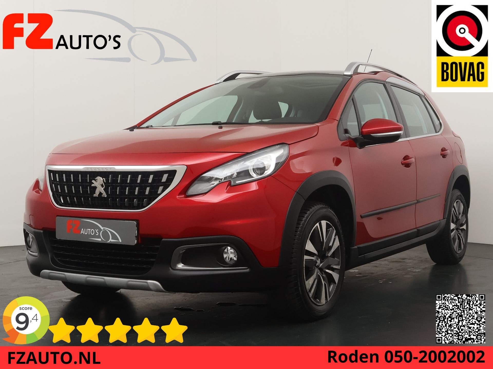 Peugeot 2008 1.2 PureTech Allure Automaat - Navigatie - Half, Auto's, Stof, Euro 6, 1199 cc, 610 kg