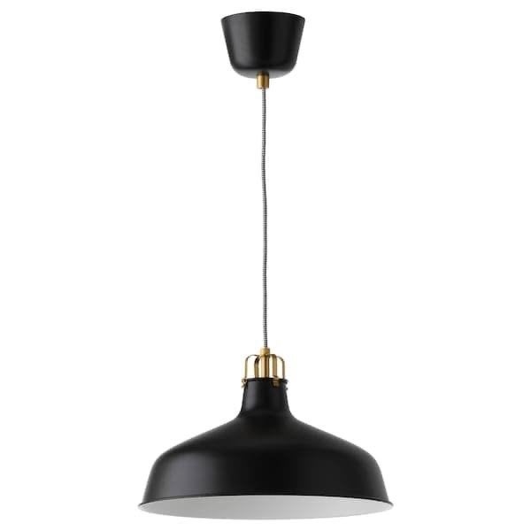 2x IKEA Ranarp hanglamp, zwart, nieuw in doos, Ophalen of Verzenden, Nieuw, Metaal, E27 (groot)