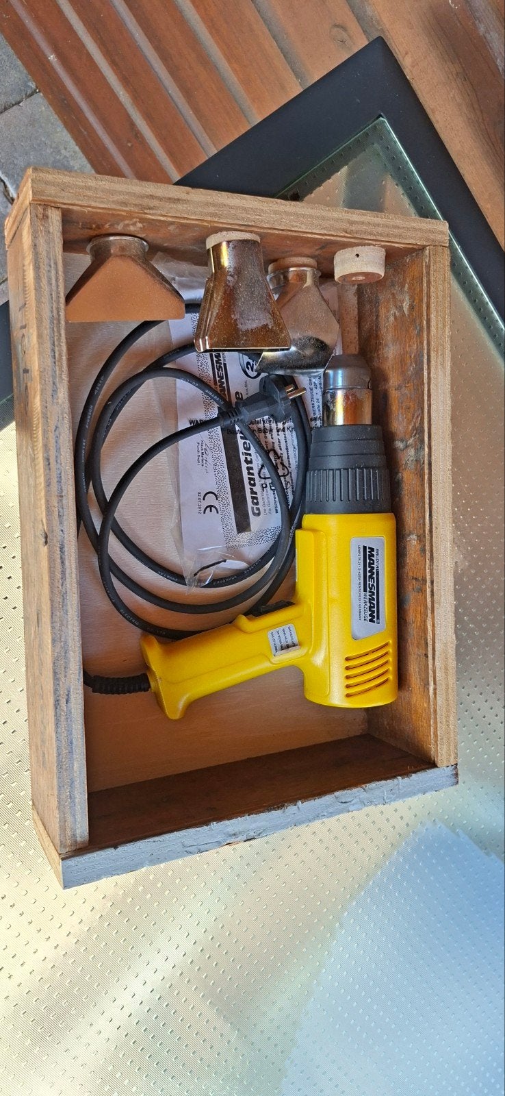 verfbrander, Ophalen, Zo goed als nieuw