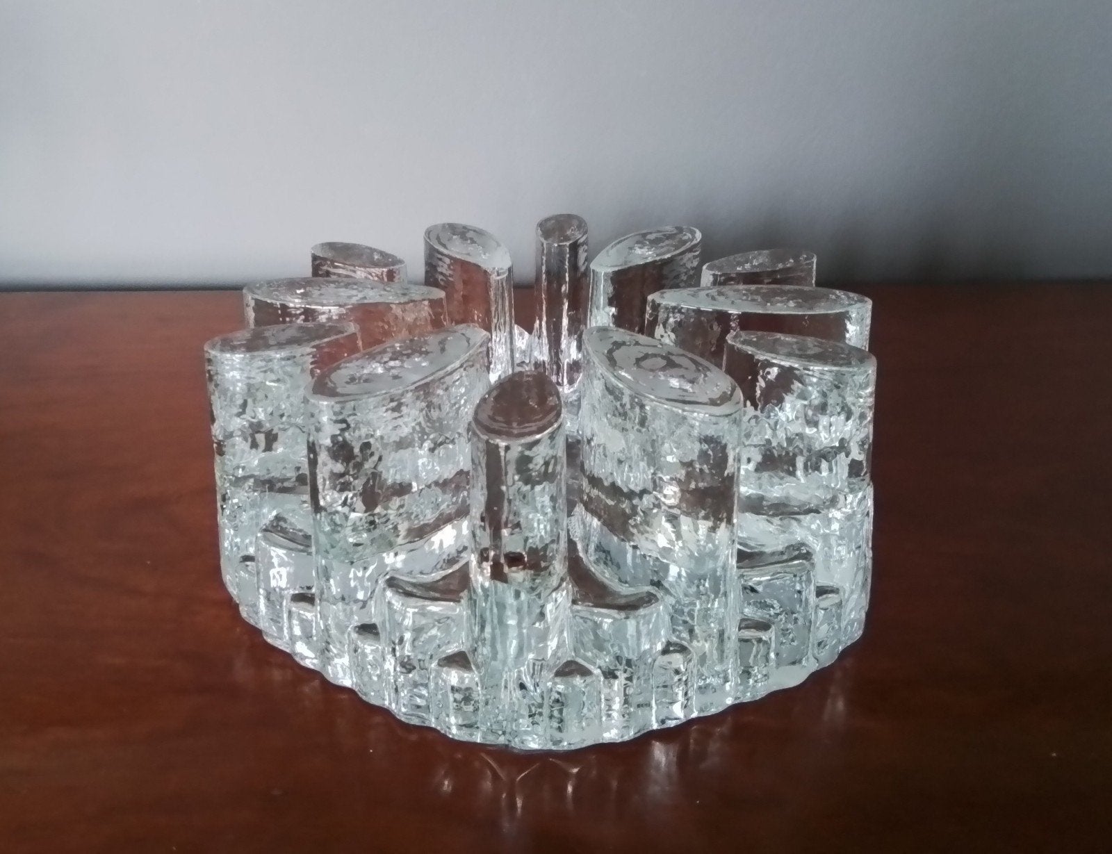 Georgshütte Theelichthouder uit de jaren '60, 16 cm, Antiek en Kunst, Ophalen of Verzenden