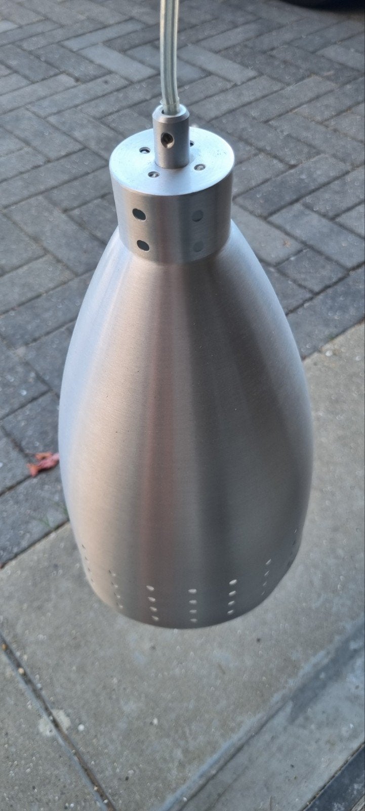 Moderne aluminium hanglamp - Gebruikt, Ophalen, Minder dan 50 cm, Gebruikt, Minder dan 25 cm