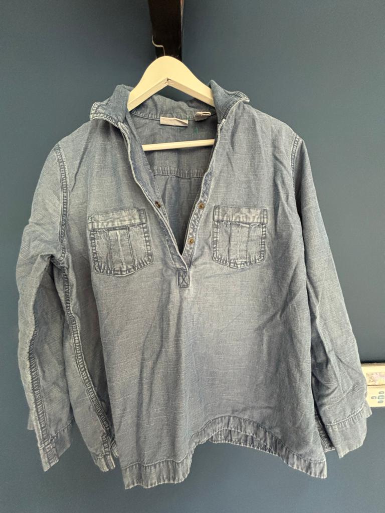 Nieuw: Liz Claiborne denim blouse maat L maat 40-42, Kleding | Dames, Blauw, Maat 42/44 (L), Nieuw, Ophalen of Verzenden