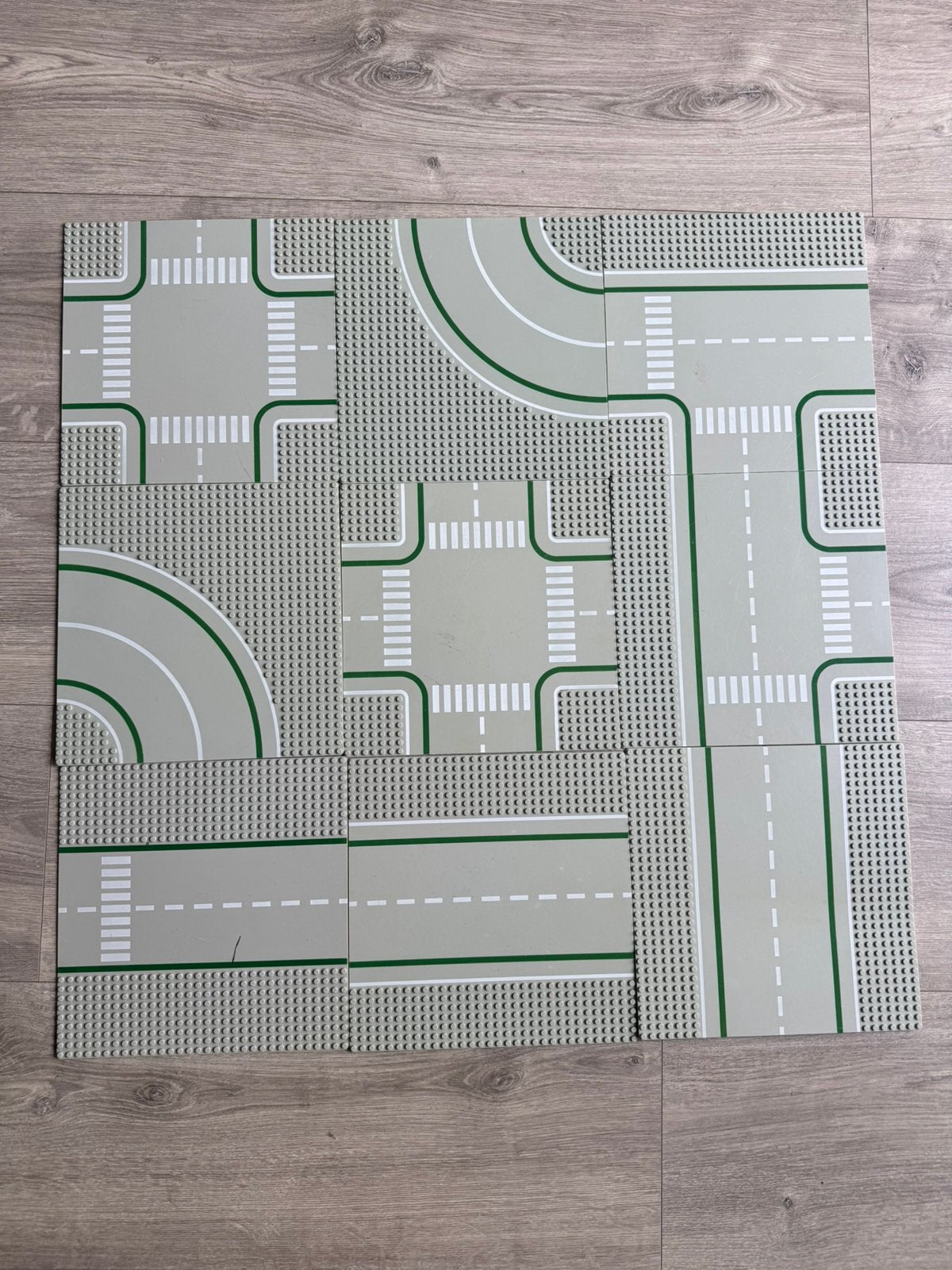 9x lego Wegenplaten, Ophalen of Verzenden, Gebruikt, Grondplaat, Lego