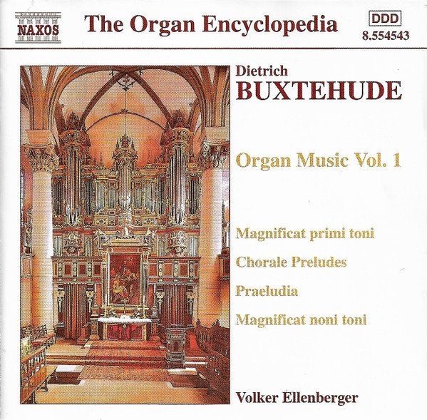 BUXTEHUDE Organ music volume one CD ELLENBERGER NAXOS, Ophalen of Verzenden, Barok, Gebruikt, Kamermuziek