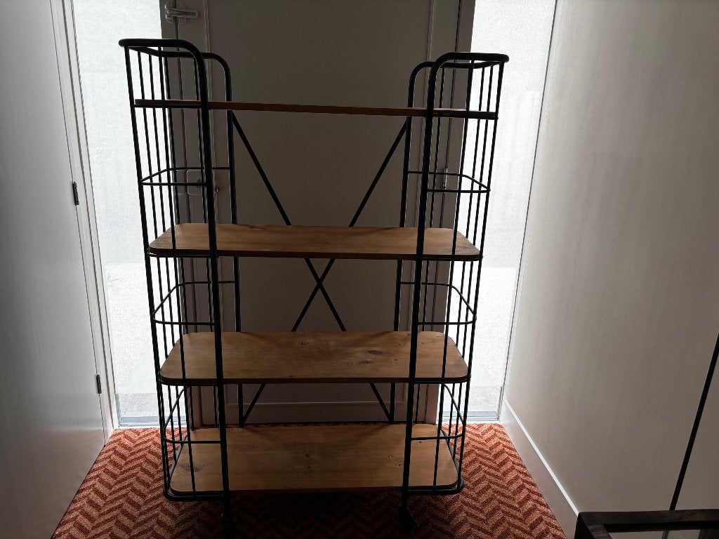 Verrijdbare stelling op wieltjes, Ophalen, Gebruikt