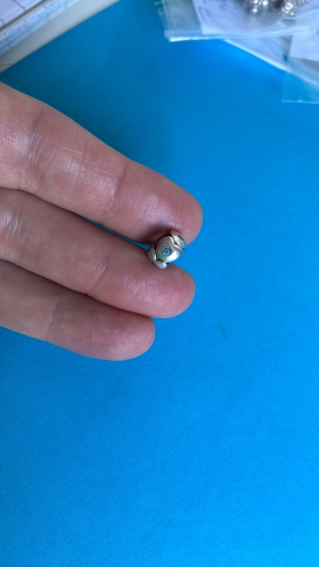 925 zilver bedel pandora, Gebruikt, Pandora, Ophalen of Verzenden, 1 bedel