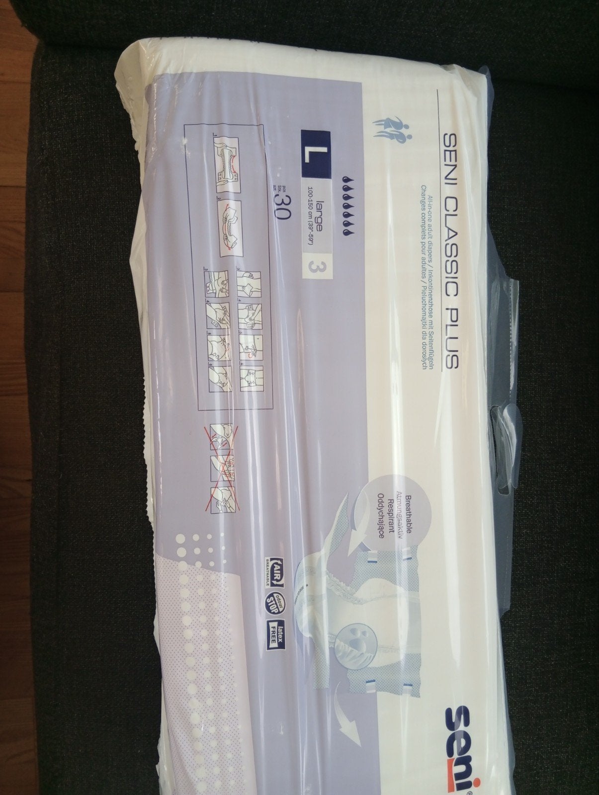 2 pakken Seni Classic Plus (Maat L), 1 pak Attends L10 Activ, Ophalen, Nieuw