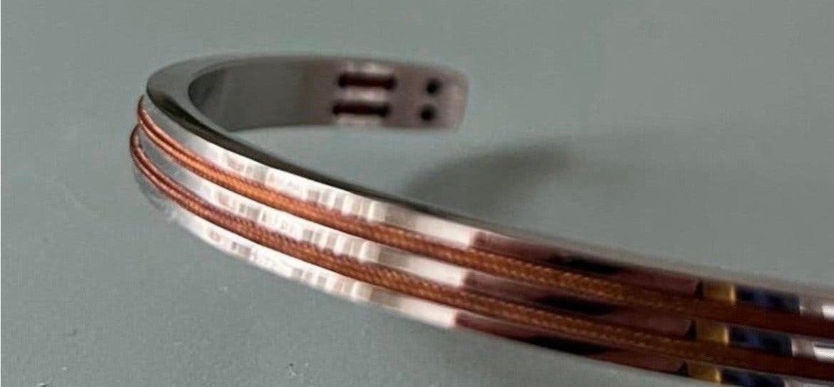 Fortuna Beads Armband - Staal met Koperdetails, Ophalen of Verzenden, Nieuw, Zilver, Staal