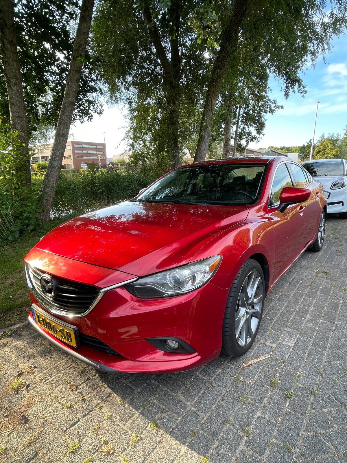 Mazda 2013 2.5 SKYACTIV-G Sports-Line automaat / leder, Auto's, Zwart, 0 kg, Leder, Particulier