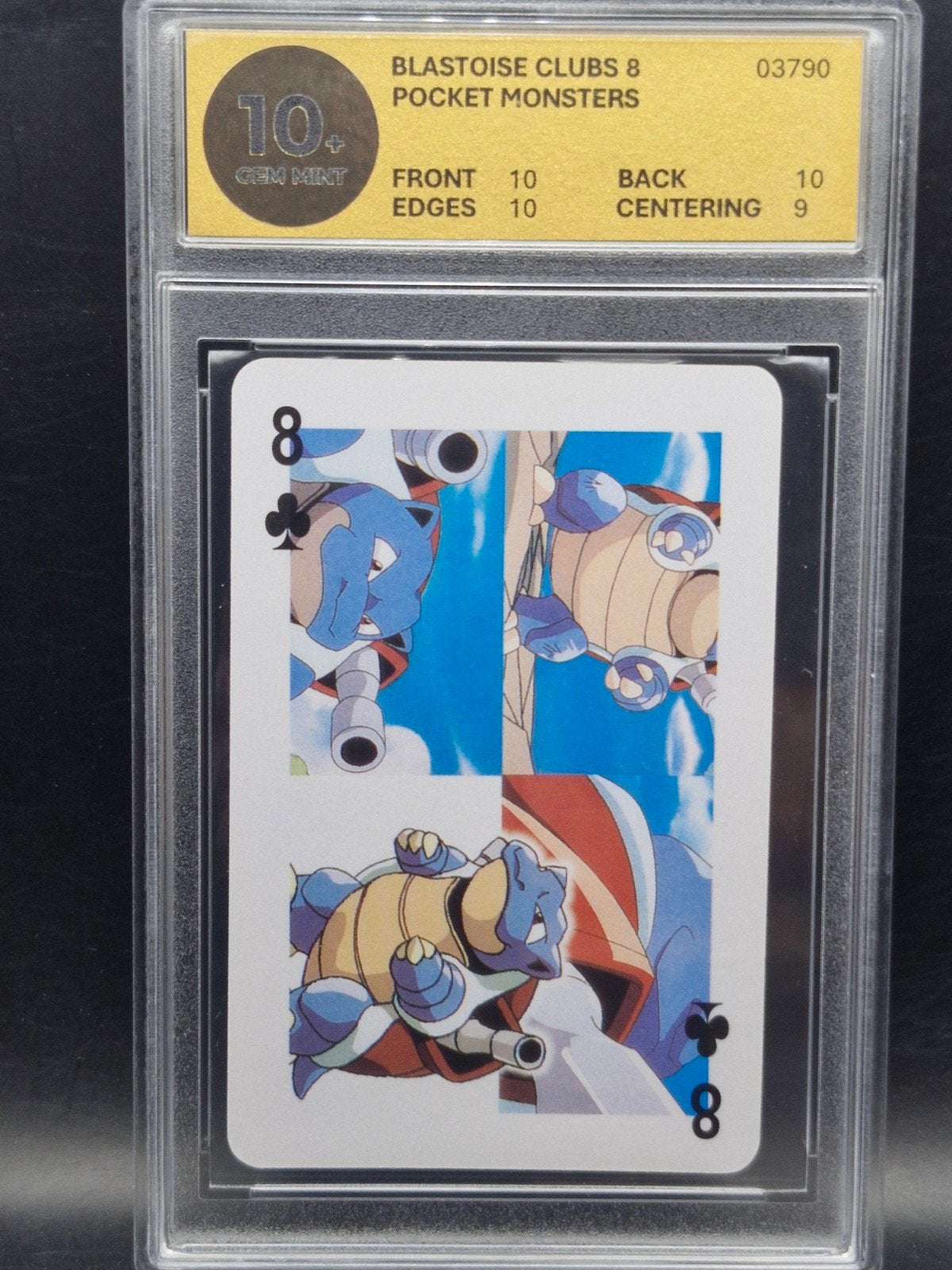 Blastoise pocket monsters vintage woetoe grading 10+, Verzenden, Zo goed als nieuw, Losse kaart