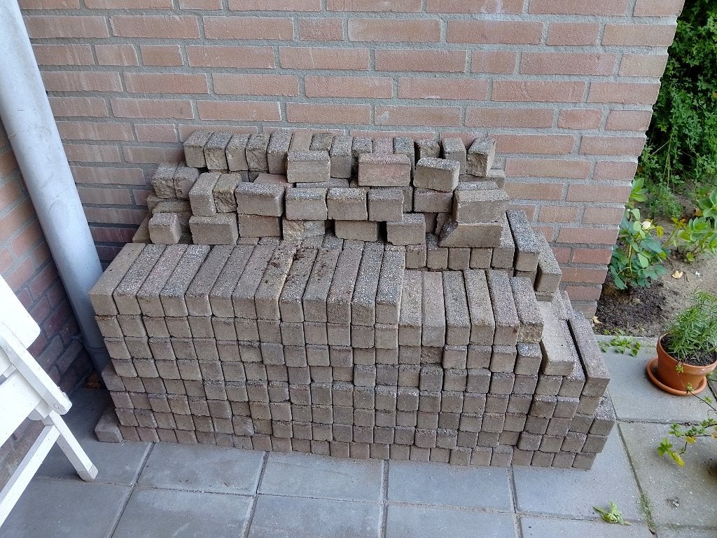 Stenen, Ophalen, Gebruikt, Klinkers, Minder dan 5 m²
