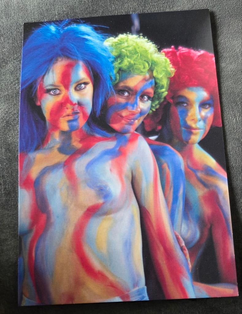 Drie vrouwen met bodypaint, Verzenden, 1980 tot heden, Ongelopen, Overige thema's