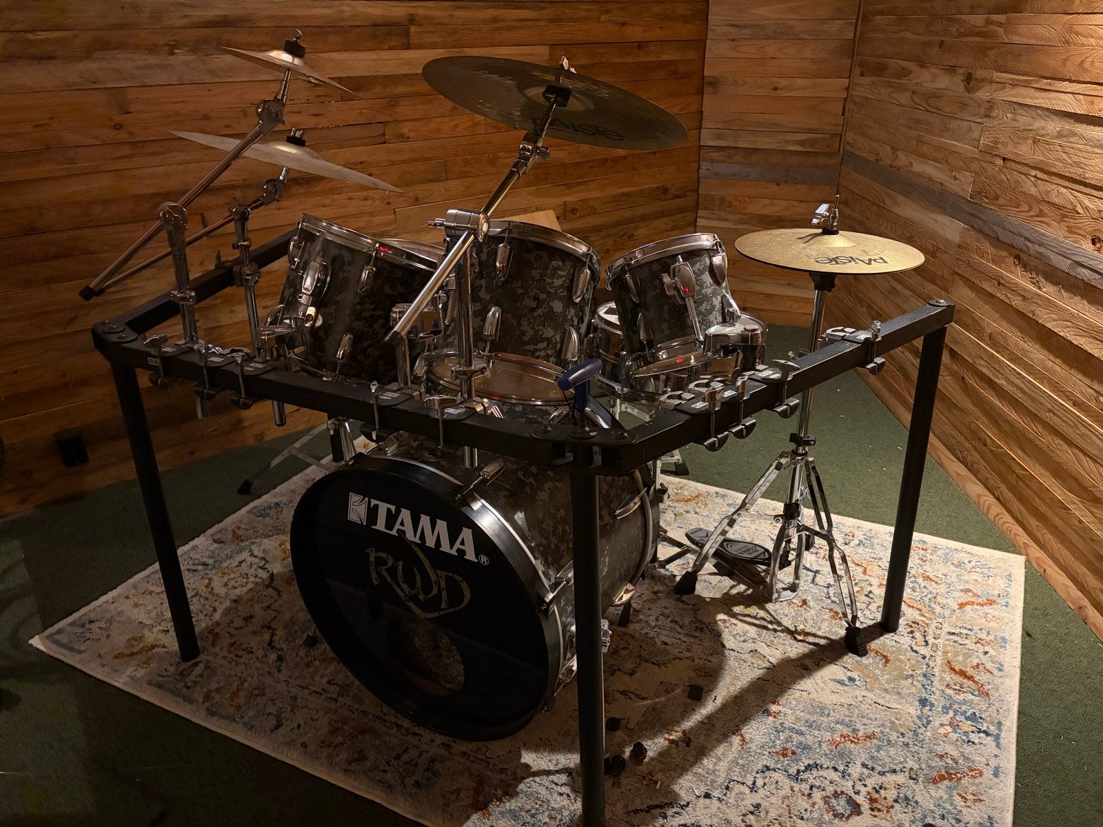 Tama Swingstar drumstel | Paiste bekkens | Pearl rack, Muziek en Instrumenten, Ophalen, Gebruikt, Tama