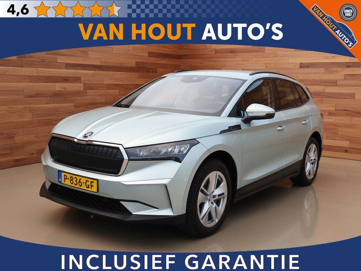 Skoda Enyaq iV 60 | SOH 91,5% | STOELVERW (bj 2022), Auto's, Automaat, Achterwielaandrijving, Gebruikt, Huisgarantie