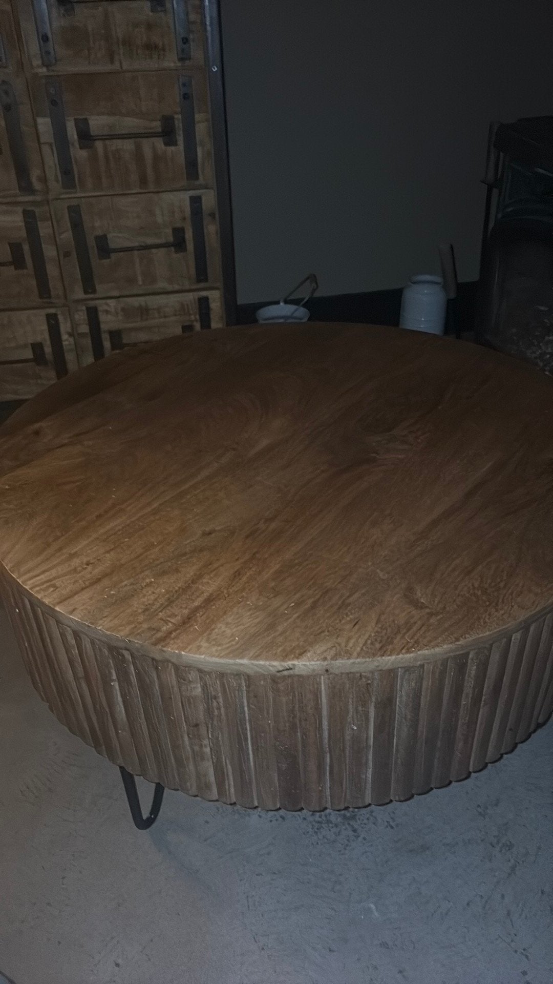 Bijzettafel, Minder dan 55 cm, Rond, Zo goed als nieuw, Ophalen