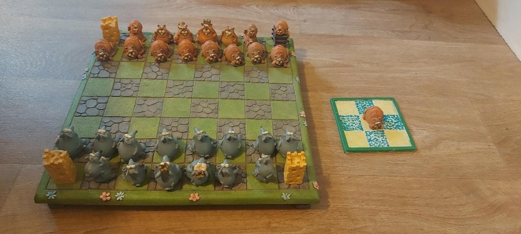 bordspel chess schaakbord muizen zware kwaliteit, Een of twee spelers, Ophalen of Verzenden, Nieuw