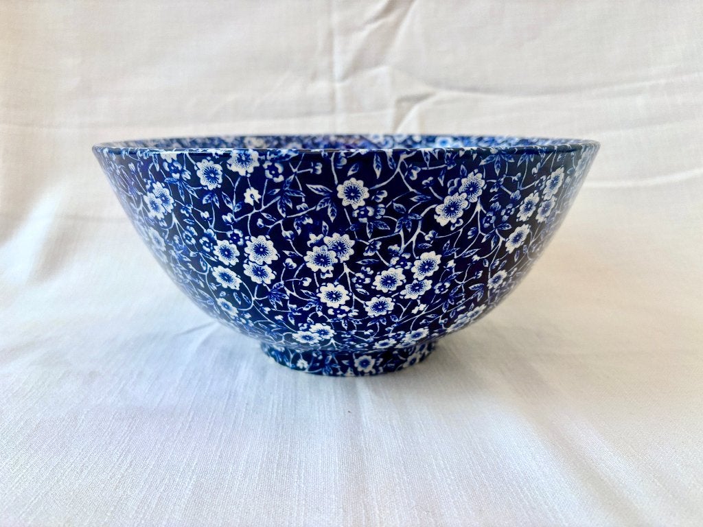 Burleigh - Blue Calico - Schaal (27,5 cm), Huis en Inrichting, Verzenden, Overige stijlen, Aardewerk, Schaal of Schalen