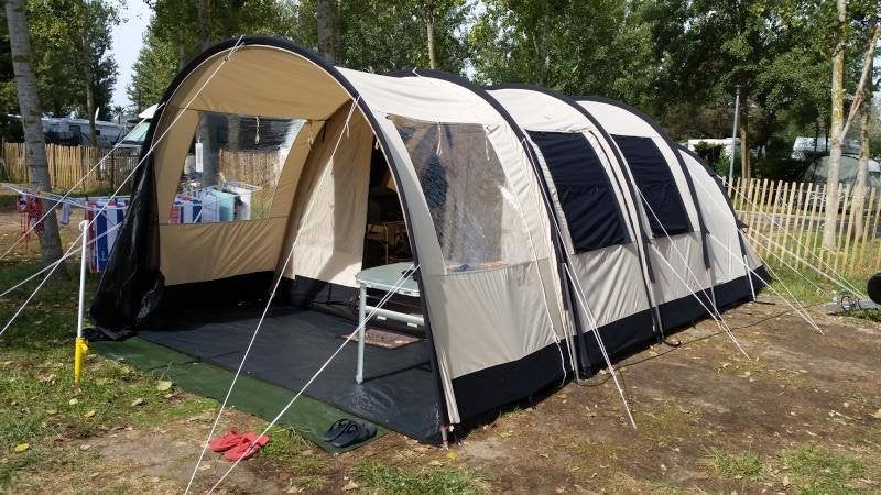 Obelink Familia 4 polykatoen tunneltent 4 persoons, Ophalen, Zo goed als nieuw, Tot en met 4