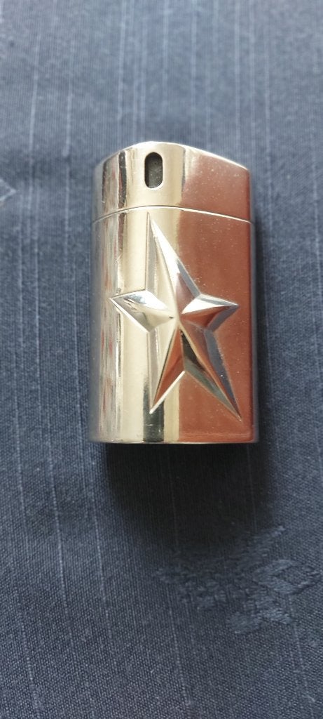 Kleine Parfumflacon Edelstaal Thierry Mugler, Ophalen of Verzenden, Zo goed als nieuw, Toebehoren
