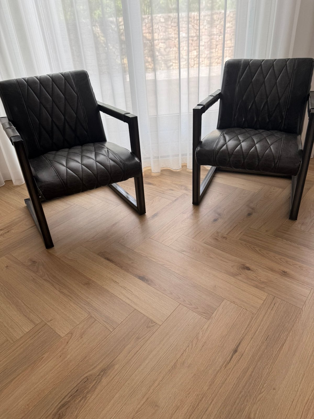 Fauteuil vintage, Ophalen, Zo goed als nieuw, Zwart, Laminaat