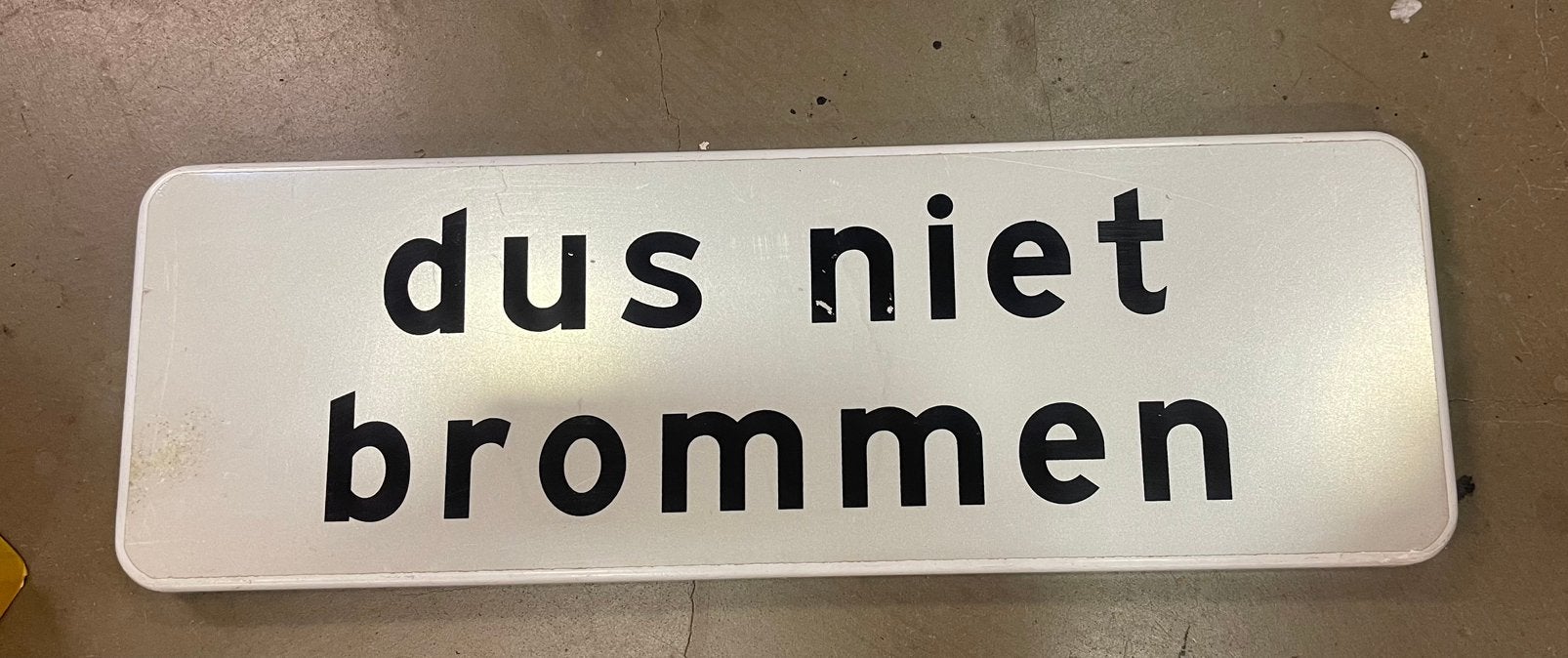 Een origineel aluminium verkeersbord, Ophalen of Verzenden, Zo goed als nieuw