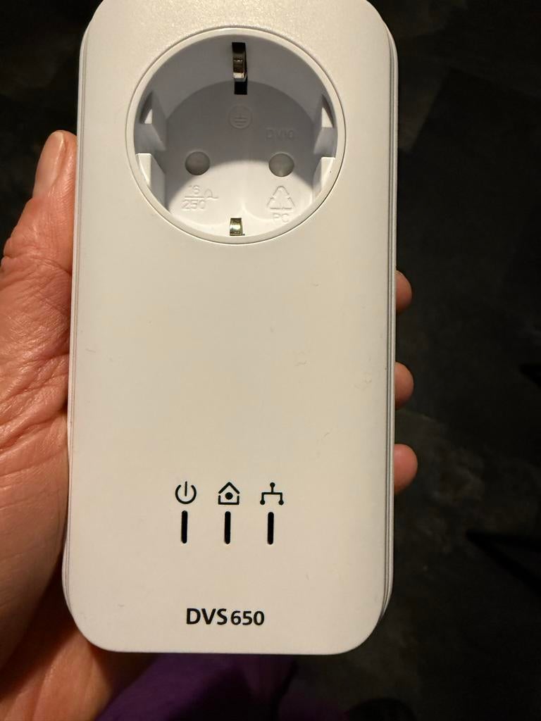 Devolo DVS 650 Powerline Adapter - Internet via stopcontact, Computers en Software, Ophalen of Verzenden, Zo goed als nieuw