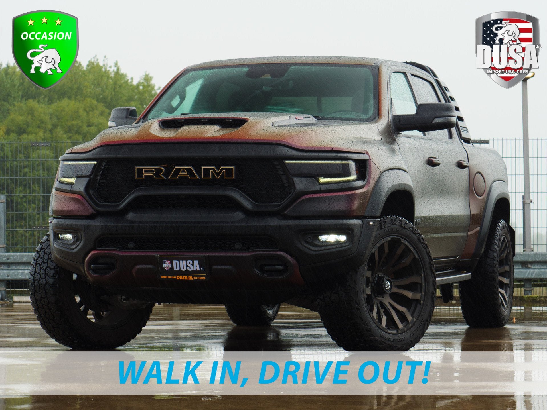 Dodge Ram 1500 | TRX | 6.2 V8 | 4x4 | Crew Cab | 22'' Fuel W, Auto's, Automaat, Dealer onderhouden, Gebruikt, Lichtsensor