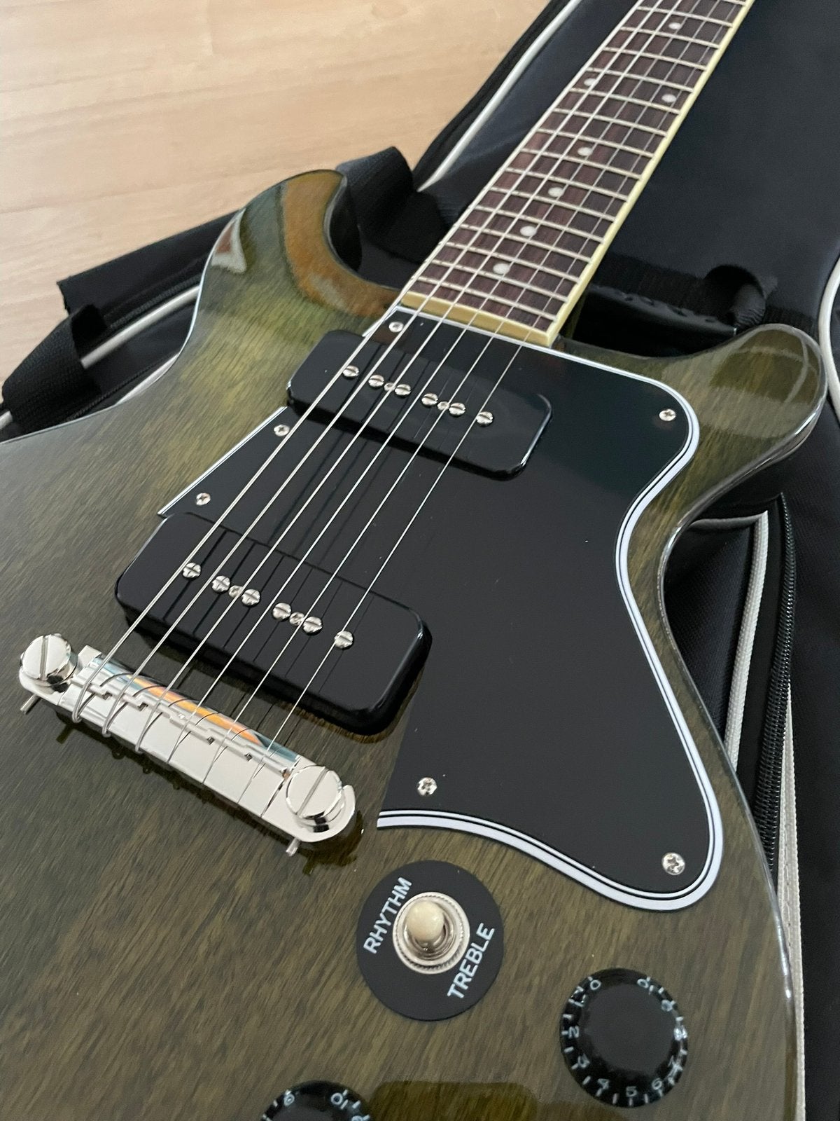Epiphone Les Paul Special DC, Antique Silver Fox, Exclusive, Ophalen, Zo goed als nieuw, Solid body, Epiphone