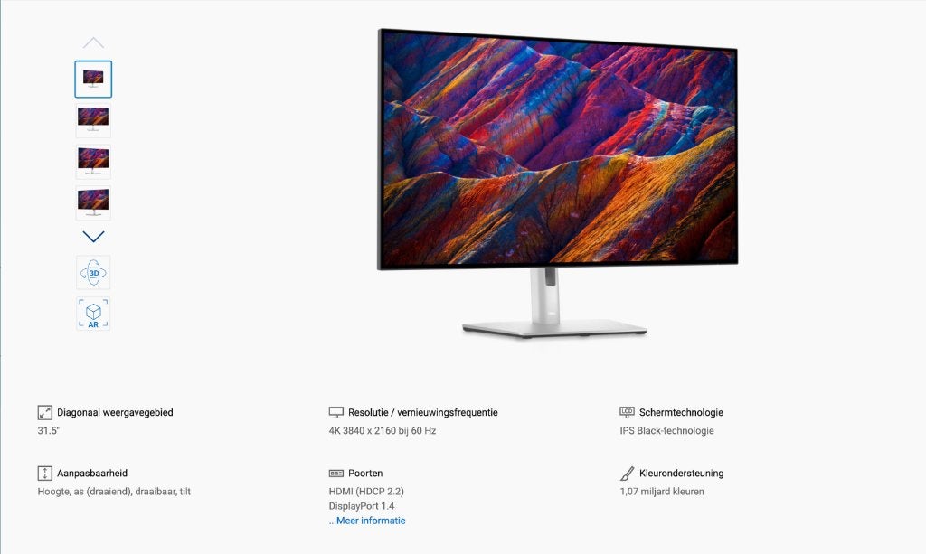 Dell UltraSharp U3223QE 4K 32" / warranty until 3.2027, Computers en Software, Monitoren, IPS, Dell, HDMI, 5 ms of meer