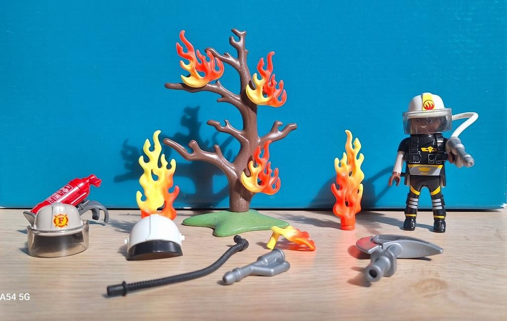 Playmobil Brandweersetje, Ophalen, Zo goed als nieuw