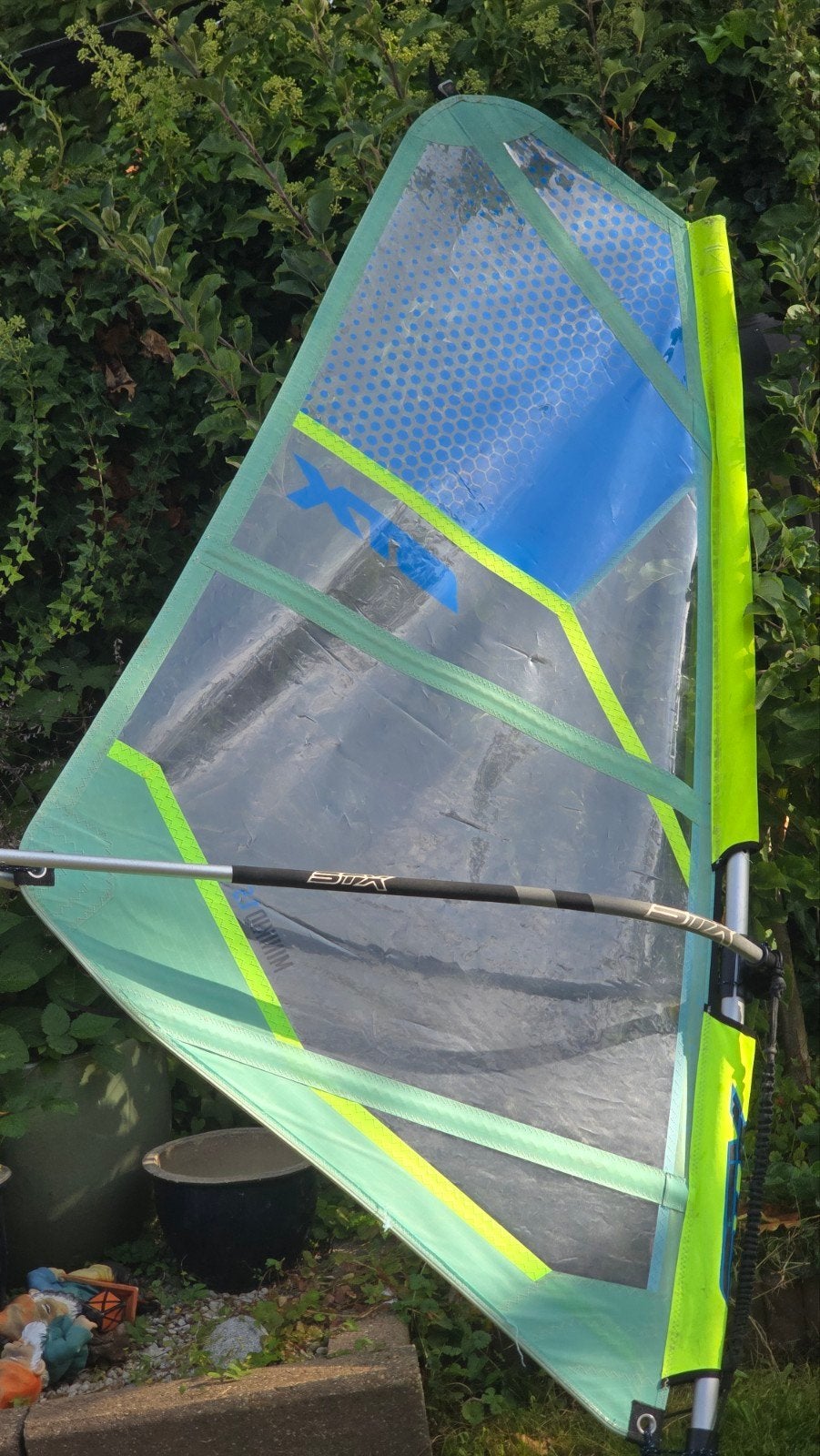 Windsurf kinderzeilen STX, Hot Sails, North Sails Grommet, Ophalen, Gebruikt, STX, Minder dan 3.5 m²