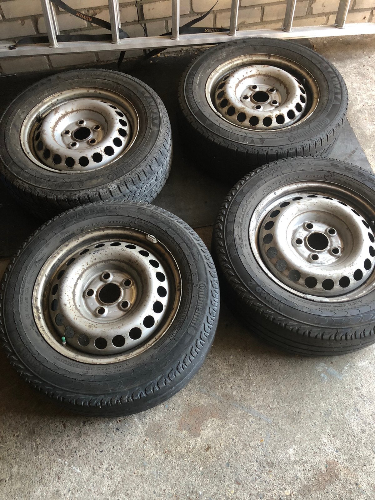 2x Michelin 2x Continental 225 / 65 / R 16 dikke profiel, Ophalen of Verzenden