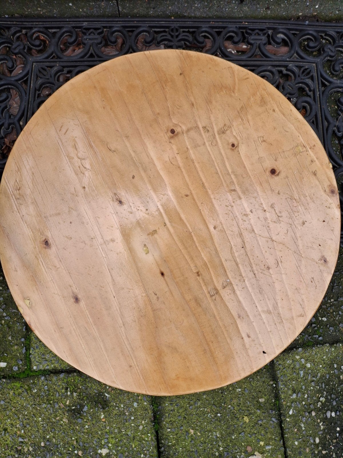 Ronde boot- of campertafel met poot en bevestiging, Gebruikt, 50 tot 100 cm, Rond, 50 tot 100 cm