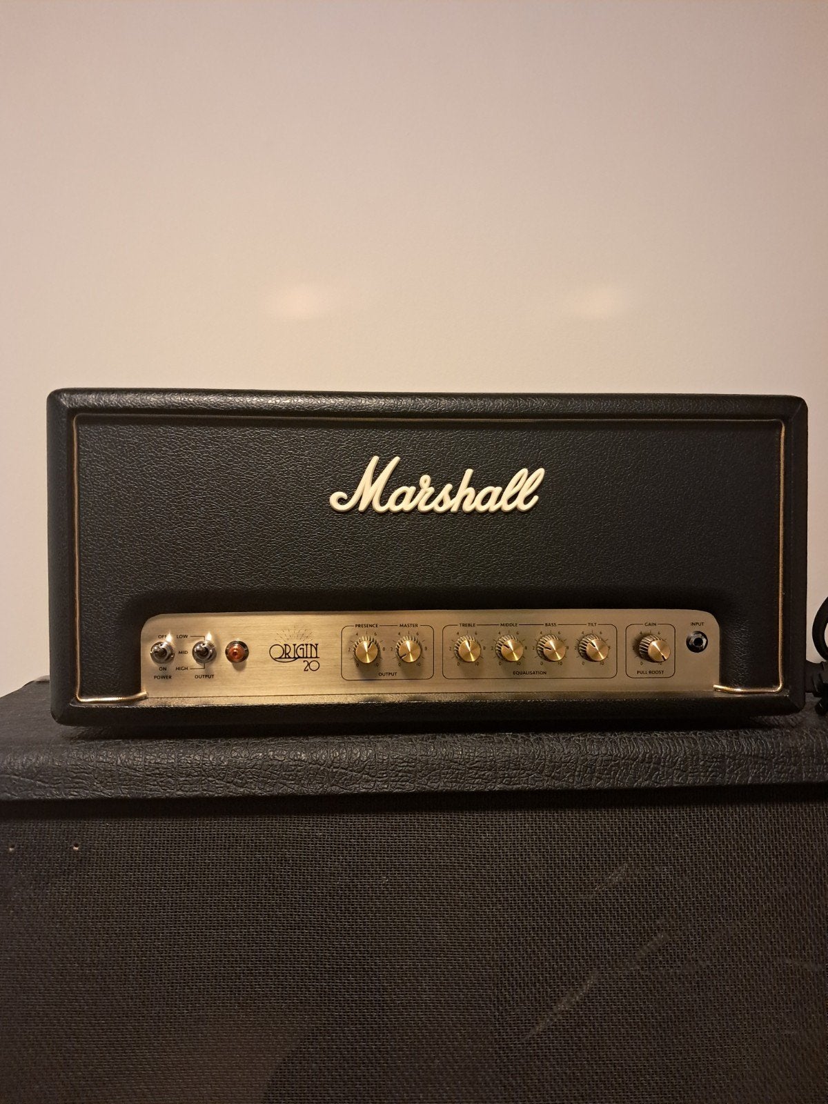 Marshall Origin 20H, Ophalen of Verzenden, Zo goed als nieuw, Gitaar, Minder dan 50 watt
