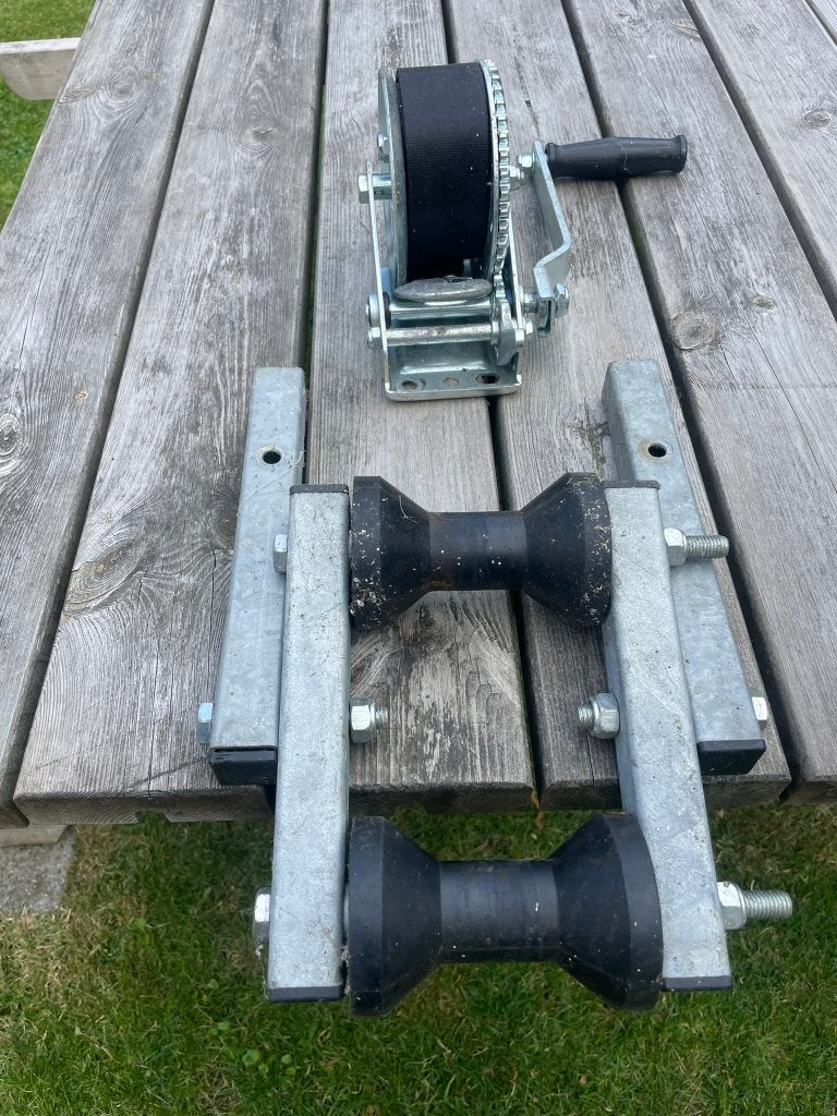 Talamex handlier en kiepsysteem, Watersport en Boten, Ophalen, Zo goed als nieuw, Gereedschap