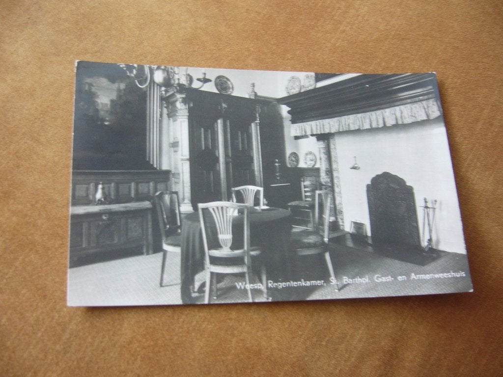 WEESP  =  REGENTENKAMER ST. BARTHOL GAST EN ARMENWEESHUIS, Verzamelen, Ophalen of Verzenden, 1940 tot 1960, Gelopen