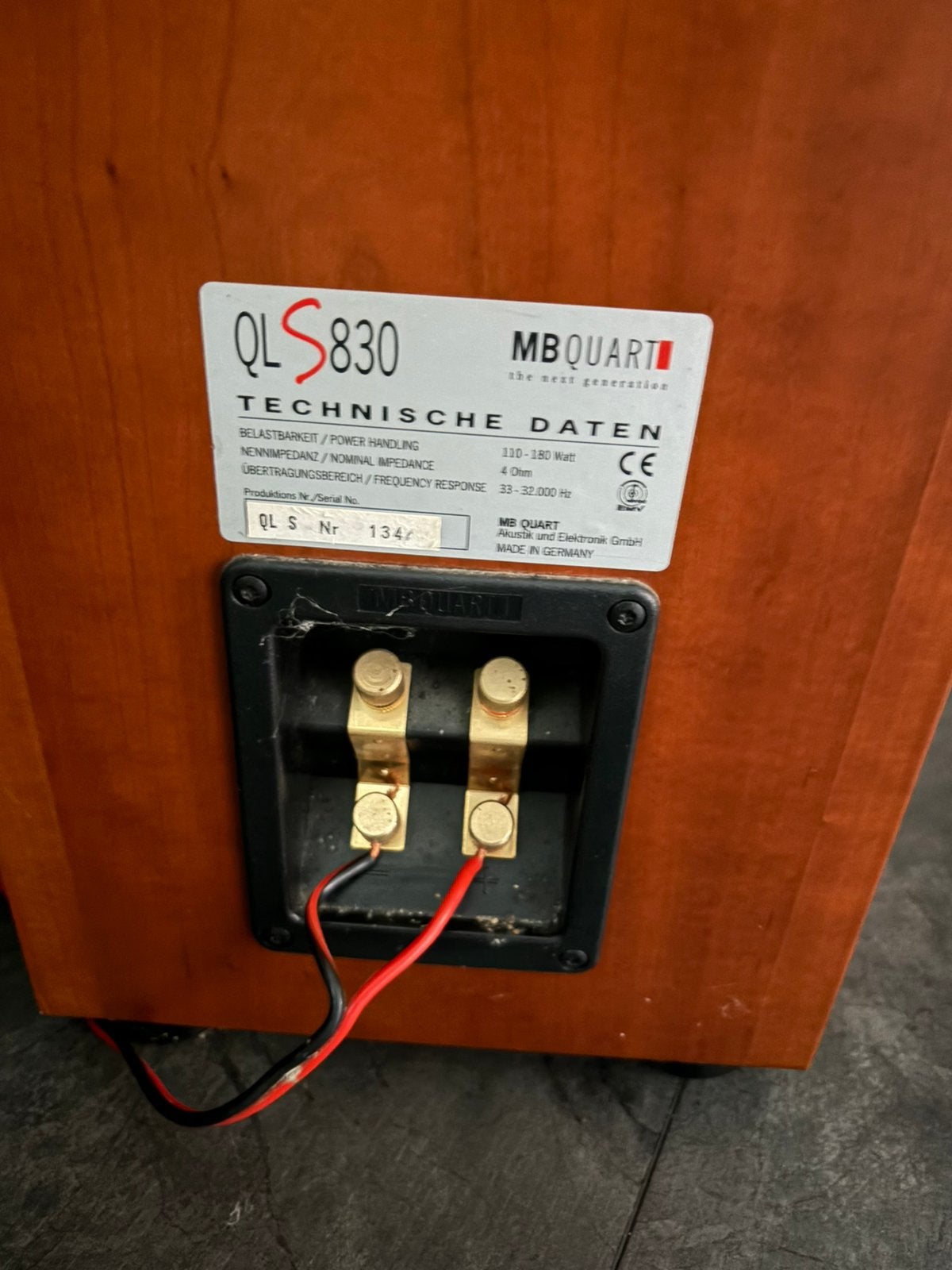 Mb quart qls 830 floorspeakers, Audio, Tv en Foto, Ophalen, Zo goed als nieuw, Overige merken