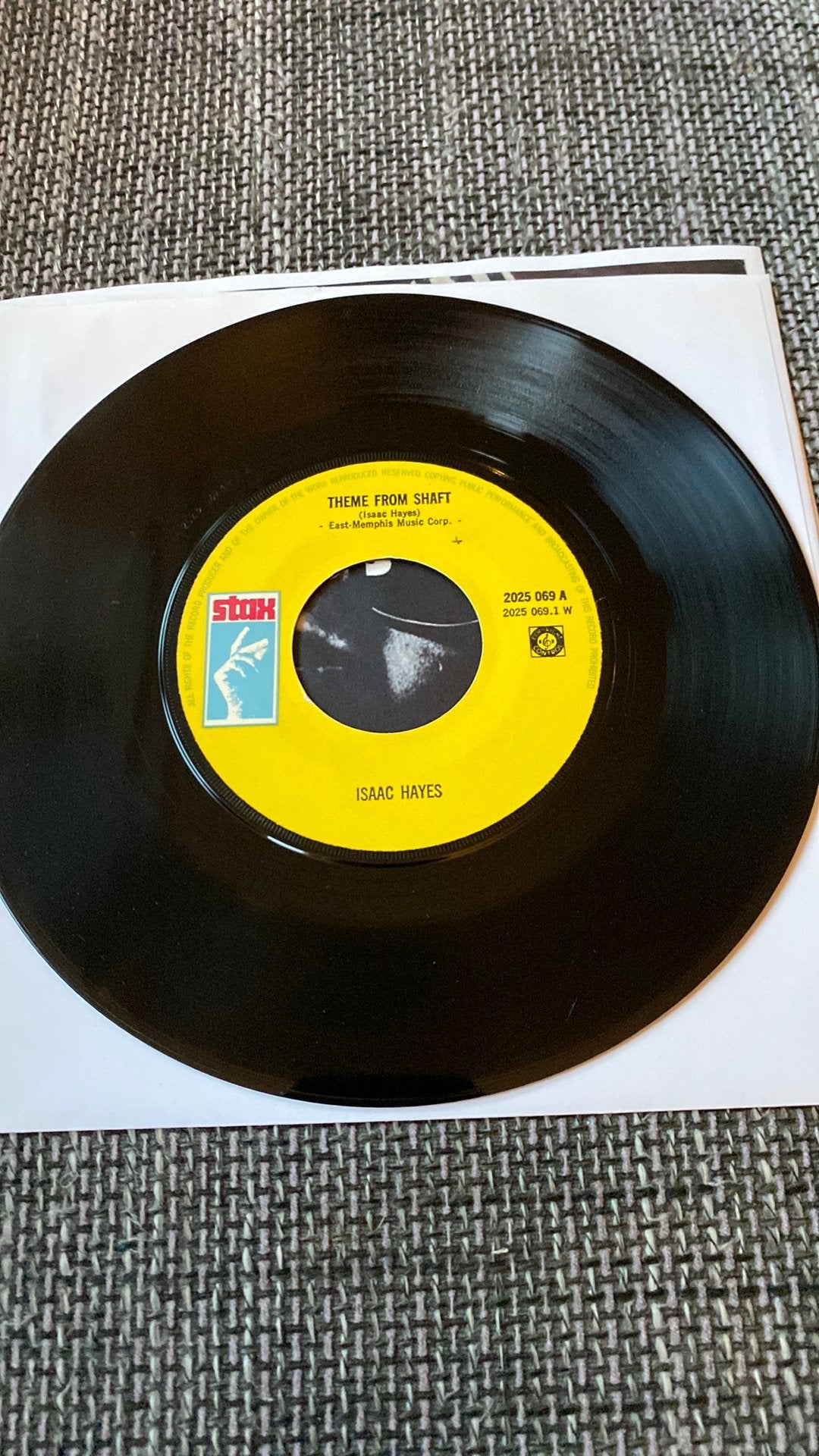 Vinyl single Isaac Hayes - Theme from Shaft, Ophalen of Verzenden, Zo goed als nieuw, R&B en Soul